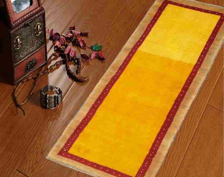 Handgeknüpfter Gabbeh Perserteppich 232 × 79 cm