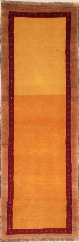Handgeknüpfter Gabbeh Perserteppich 232 × 79 cm