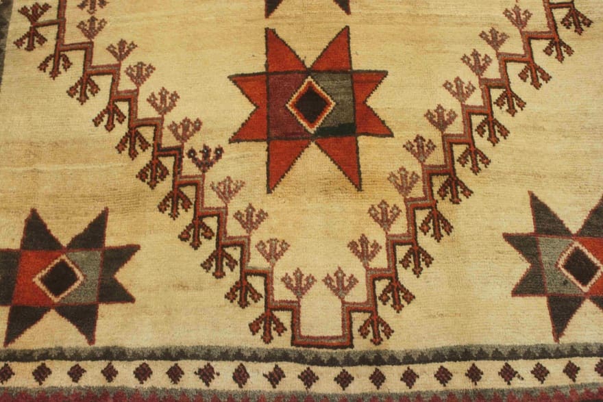 Qashqai Perserteppich aus Iran, 227 × 128 cm