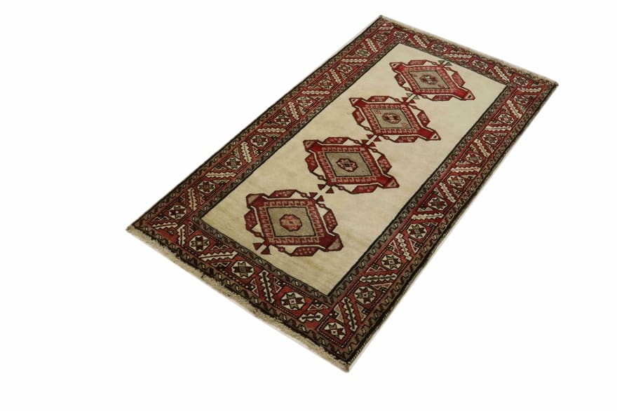 Handgeknüpfter Qashqai Perserteppich 194 × 104 cm