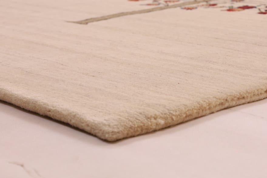 loribaft-teppich-205x144-cm-robust-handgeknupft-gabbeh-stil-2 Gabbeh Loribaft Orientteppich aus Indien, 203 × 143 cm