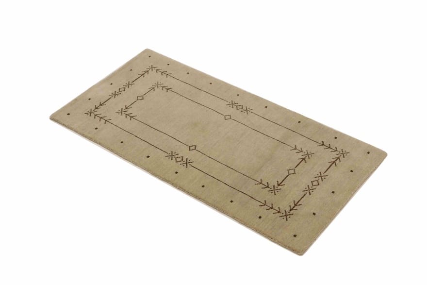 Handgeknüpfter Gabbeh Loribaft Orientteppich, 138 × 71 cm, Wolle