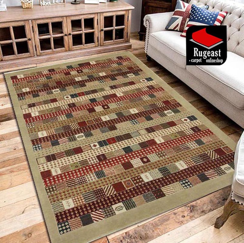 handgewebter-loribaft-orientteppich-248x176-cm-braun-gelb-langlebig-1 Handgewebter Loribaft Orientteppich 246 × 176 cm