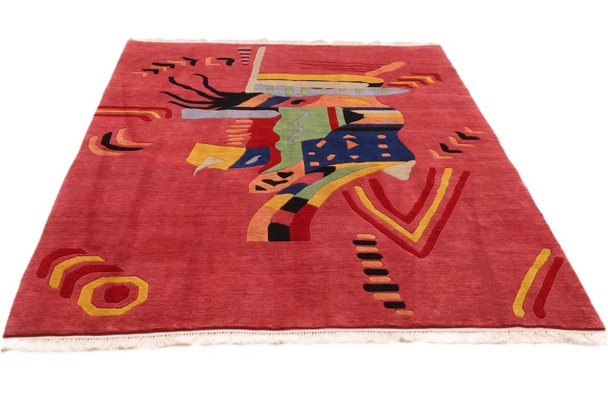 Nepal Teppich 245 × 180 cm aus Wolle & Seide, handgeknüpft