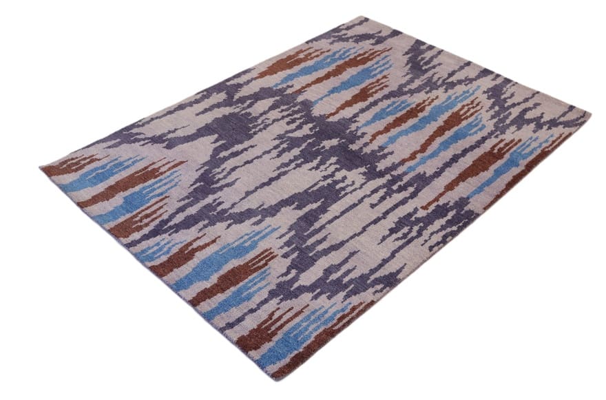 rugeast-modern-ikat-teppich-238x168-cm-handgeknupft-bunt-1 Handgeknüpfter Orientteppich 236 × 167 cm