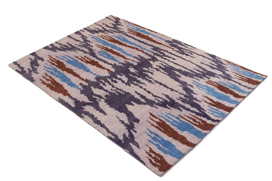 rugeast-modern-ikat-teppich-238x168-cm-handgeknupft-bunt-2 Handgeknüpfter Orientteppich 236 × 167 cm