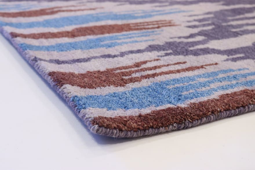 rugeast-modern-ikat-teppich-238x168-cm-handgeknupft-bunt-7 Handgeknüpfter Orientteppich 236 × 167 cm