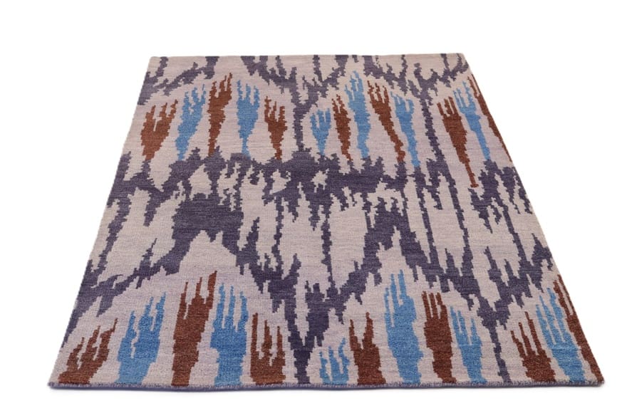 rugeast-modern-ikat-teppich-238x168-cm-handgeknupft-bunt-8 Handgeknüpfter Orientteppich 236 × 167 cm