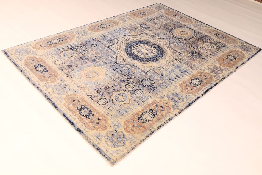 Handgeknüpfter Orientteppich, 251 × 174 cm, Wolle