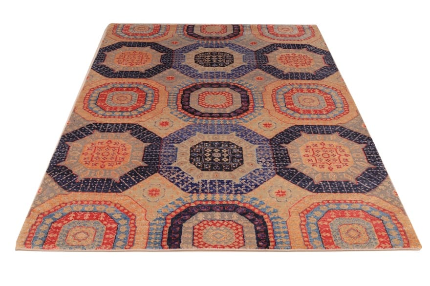 Orientteppich 245 × 168 cm aus Wolle, handgeknüpft