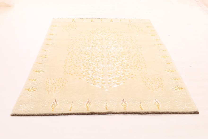 Orientteppich 242 × 175 cm aus Wolle, handgeknüpft