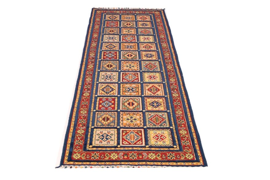 Orientteppich 242 × 82 cm aus Wolle, handgeknüpft