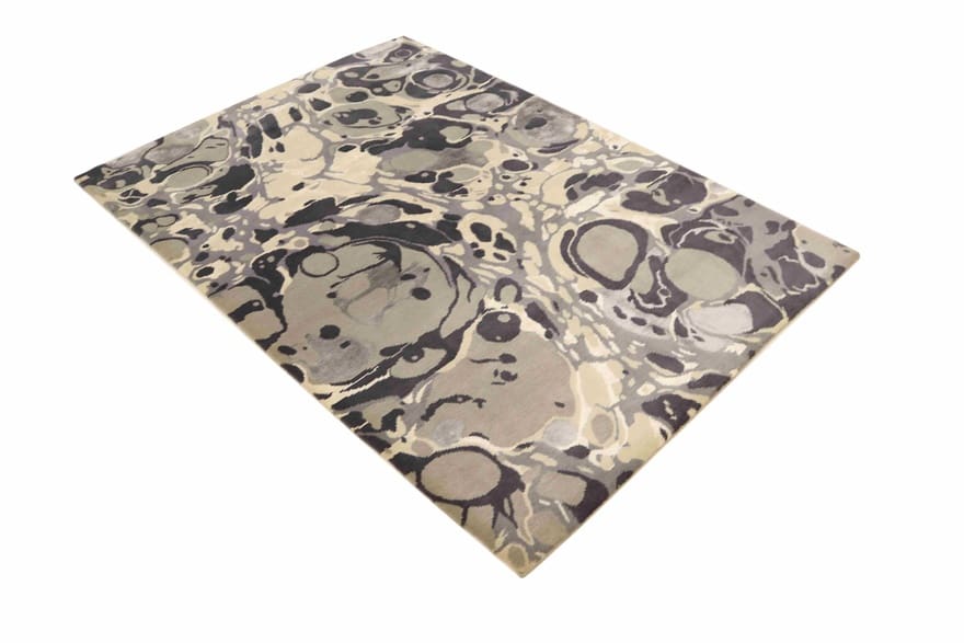 modern-nepal-teppich-249x175-cm-handgeknupft-asiatischer-stil-2 Handgeknüpfter Nepal Orientteppich 247 × 174 cm