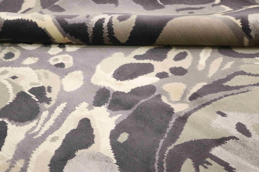 modern-nepal-teppich-249x175-cm-handgeknupft-asiatischer-stil-4 Handgeknüpfter Nepal Orientteppich 247 × 174 cm