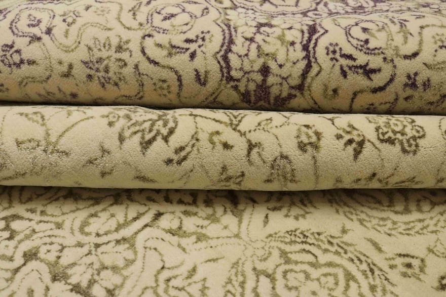modern-lotus-orientteppich-309x245-cm-handgeknupft-orientalisches-design-3 Orientteppich 307 × 244 cm aus Wolle, handgeknüpft