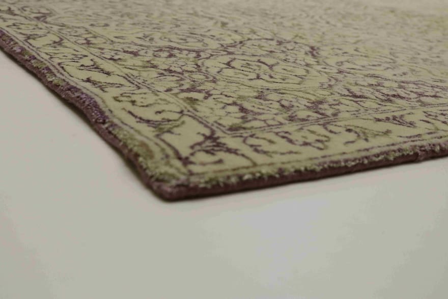 modern-lotus-orientteppich-309x245-cm-handgeknupft-orientalisches-design-4 Orientteppich 307 × 244 cm aus Wolle, handgeknüpft