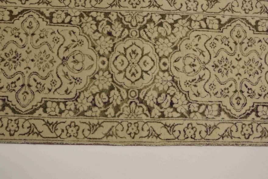modern-lotus-orientteppich-309x245-cm-handgeknupft-orientalisches-design-8 Orientteppich 307 × 244 cm aus Wolle, handgeknüpft