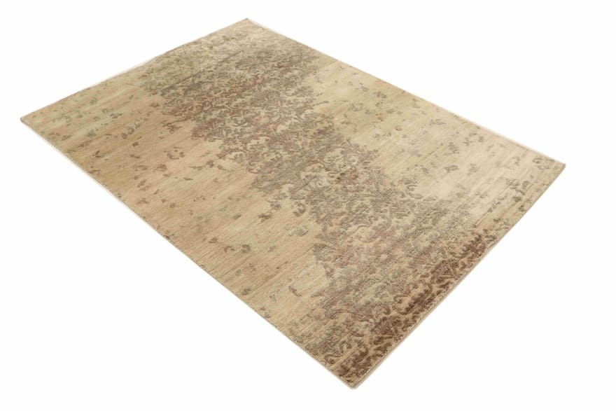modern-lotus-teppich-238x171-cm-modernes-design-handgeknupft-2 Orientteppich 236 × 170 cm aus Wolle, handgeknüpft