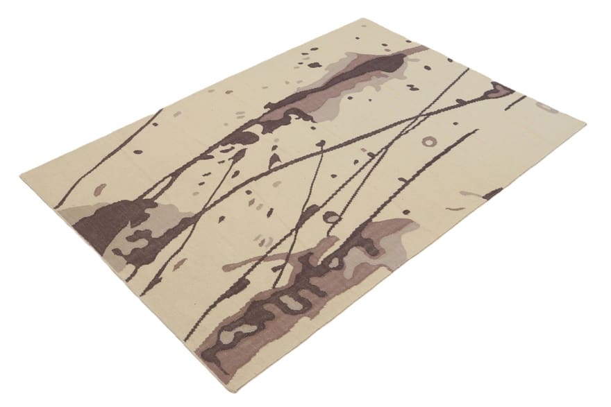 kilim-teppich-225x163-cm-handgewebt-modernes-design-eleganz-4 Handgewebter Kelim, 223 × 162 cm, Wolle