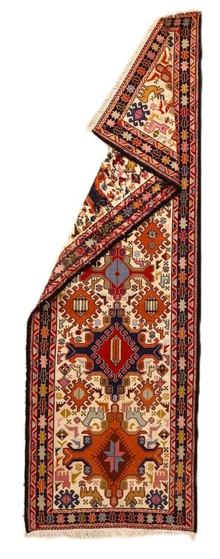 Kelim Perserteppich aus Iran, 266 × 88 cm