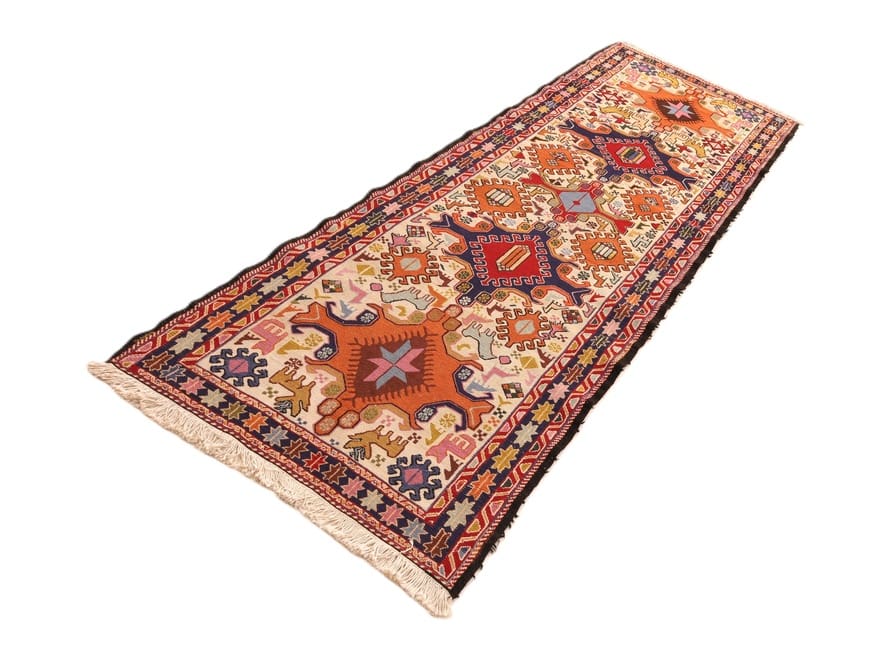 Kelim Perserteppich aus Iran, 266 × 88 cm