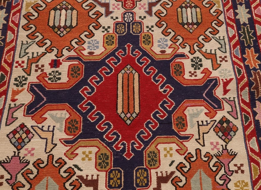 Kelim Perserteppich aus Iran, 266 × 88 cm