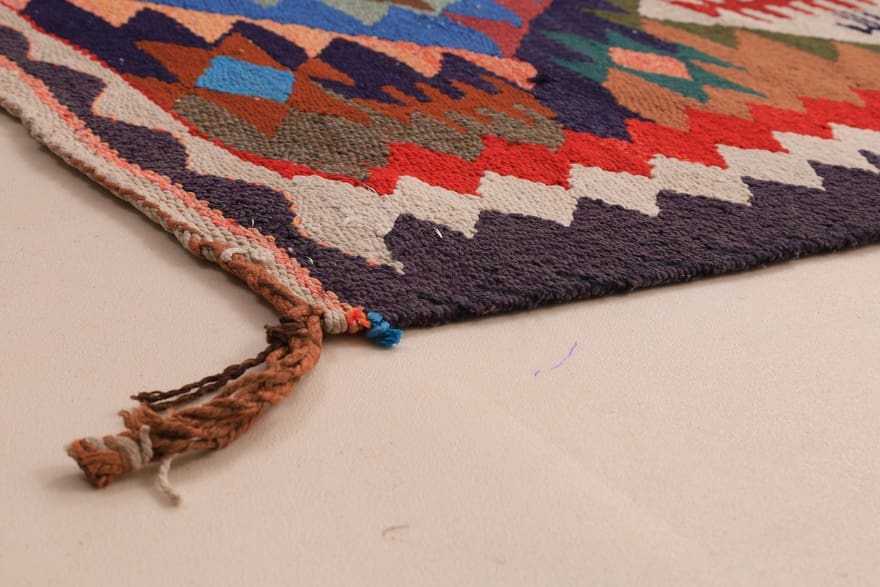 Handgewebter Kelim Perserteppich, 280 × 153 cm, Wolle