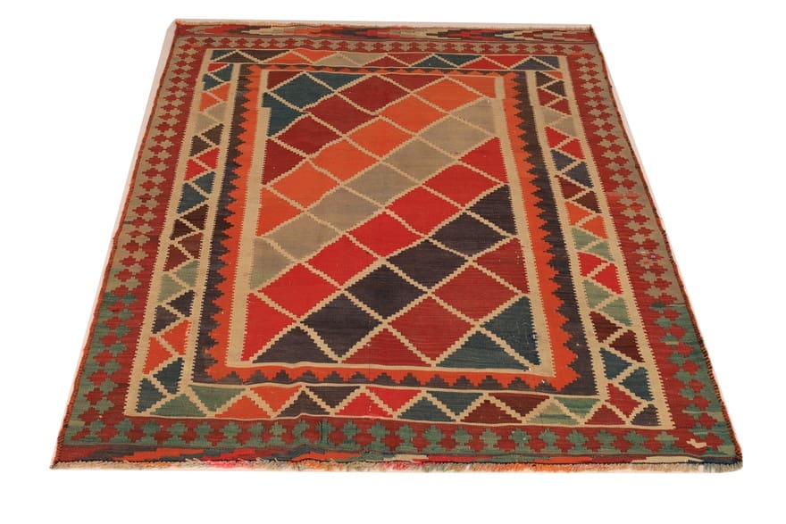 Handgewebter Kelim Perserteppich 195 × 132 cm