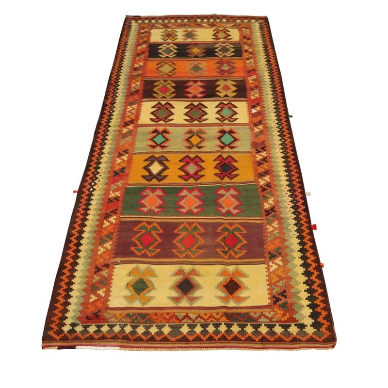 Kelim Perserteppich aus Iran, 308 × 132 cm