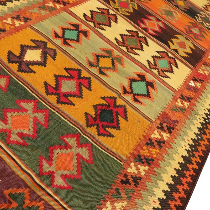 Kelim Perserteppich aus Iran, 308 × 132 cm