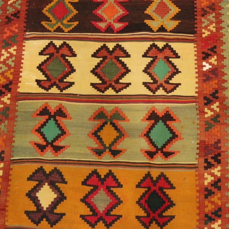 Kelim Perserteppich aus Iran, 308 × 132 cm