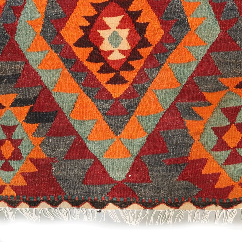 Kerman Kelim Perserteppich 300 × 138 cm aus Wolle, handgewebt