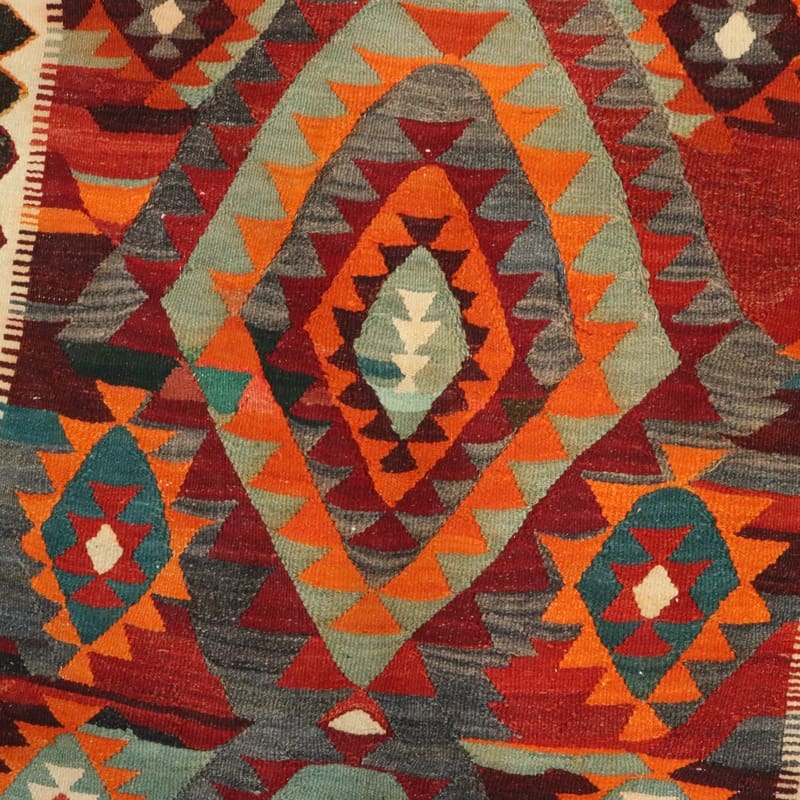 Kerman Kelim Perserteppich 300 × 138 cm aus Wolle, handgewebt