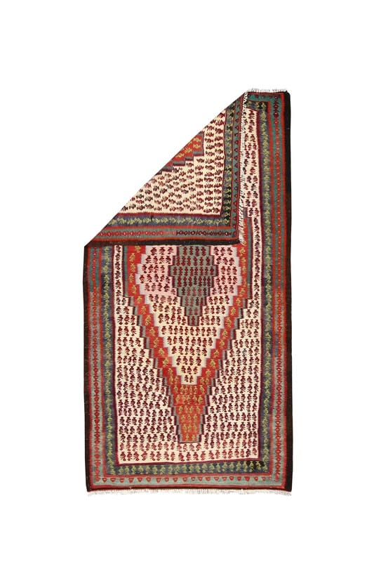 Kelim Perserteppich aus Iran, 235 × 118 cm
