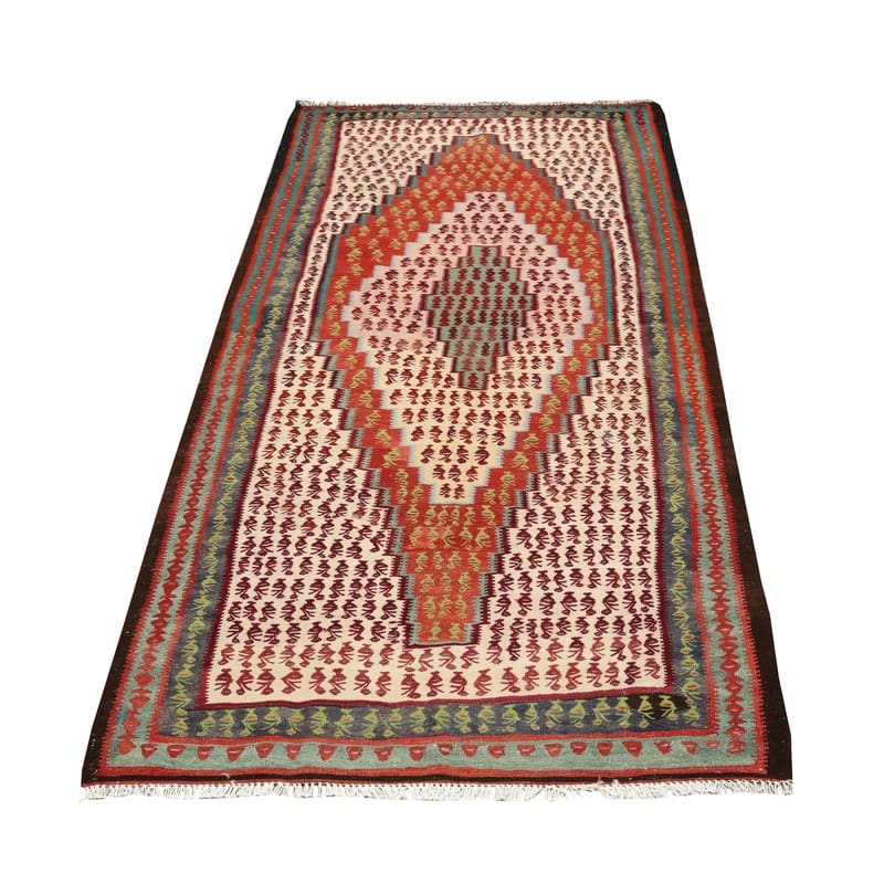Kelim Perserteppich aus Iran, 235 × 118 cm
