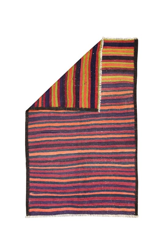 Handgewebter Kerman Kelim Perserteppich, 255 × 159 cm, Wolle