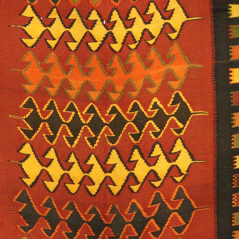 Handgewebter Kelim Perserteppich, 254 × 153 cm, Wolle