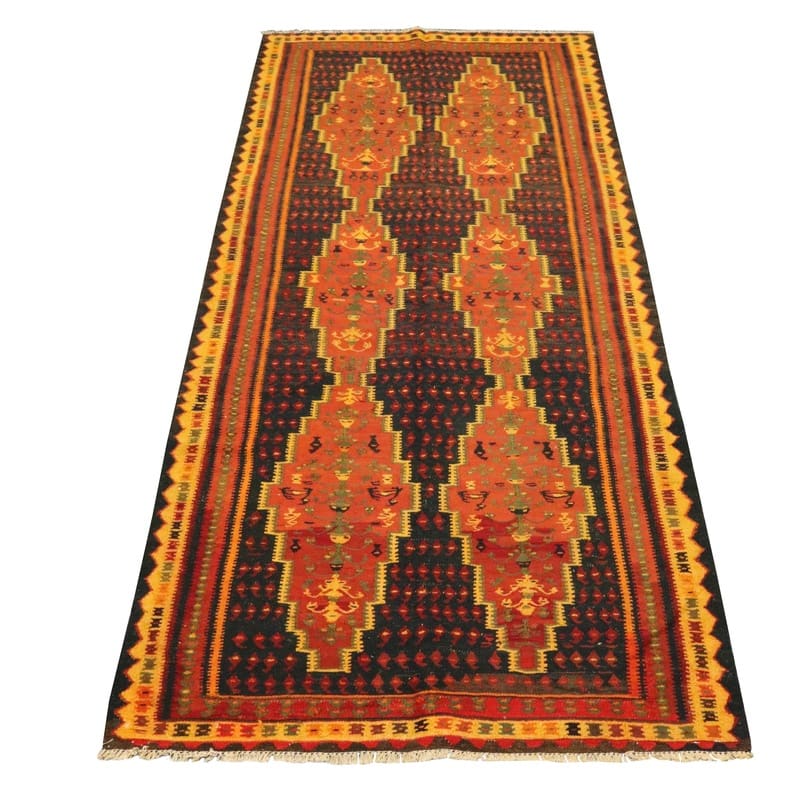 Kelim Perserteppich 278 × 125 cm aus Wolle, handgewebt