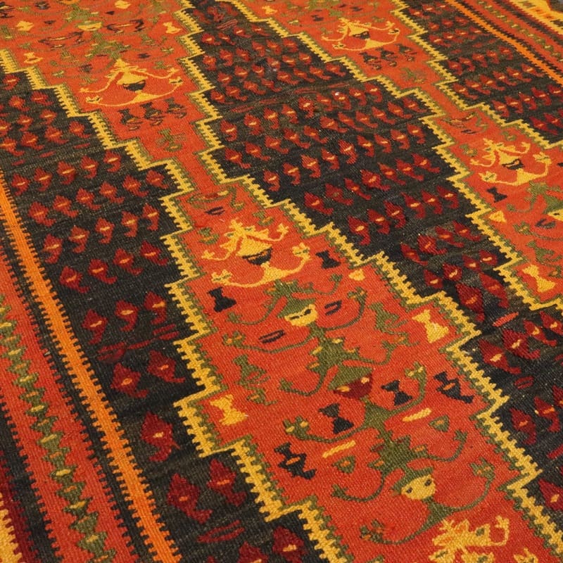 Kelim Perserteppich 278 × 125 cm aus Wolle, handgewebt
