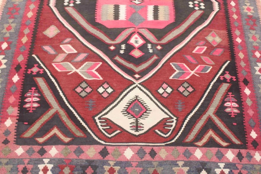Handgewebter Kelim Perserteppich 349 × 172 cm
