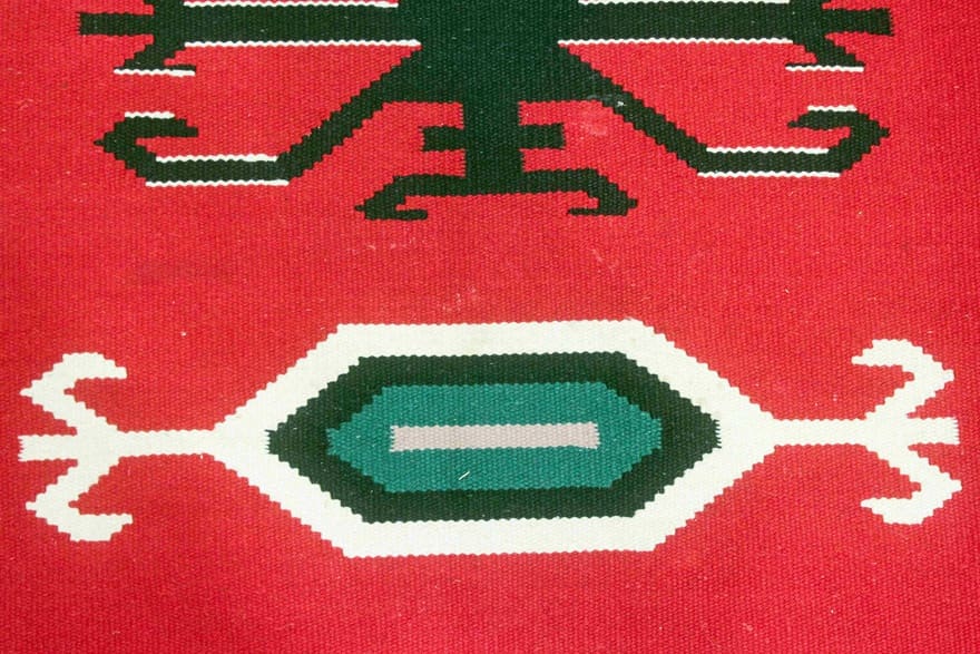 Handgewebter Kelim Perserteppich, 282 × 200 cm, Wolle