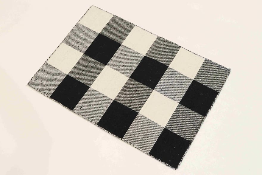 Handgewebter Kelim Perserteppich, 90 × 62 cm, Wolle
