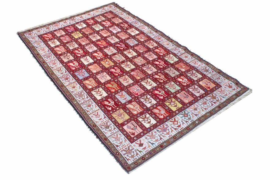 Handgewebter Kelim Perserteppich 196 × 123 cm