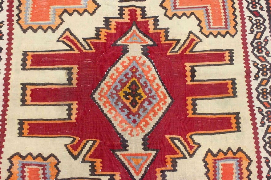 Kelim Perserteppich aus Iran, 283 × 151 cm