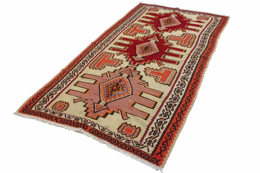 Kelim Perserteppich aus Iran, 283 × 151 cm