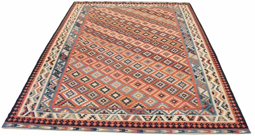 Handgewebter Kelim Perserteppich 388 × 306 cm