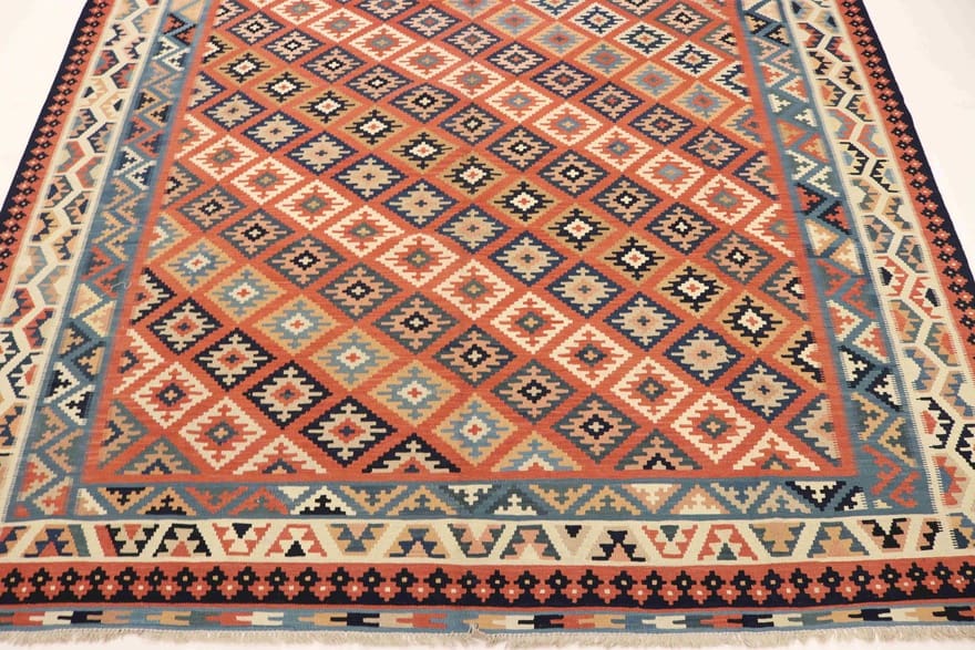 Handgewebter Kelim Perserteppich 388 × 306 cm