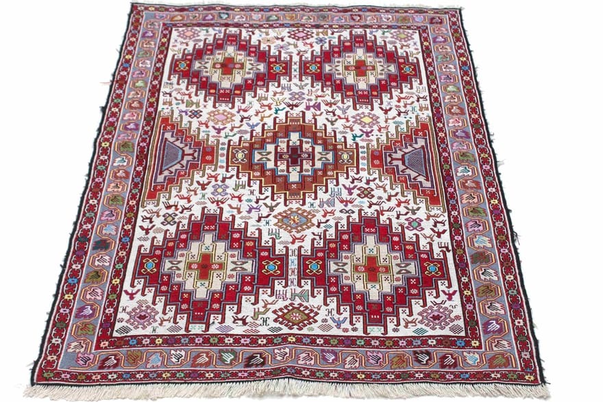 Handgewebter Kelim Perserteppich 142 × 98 cm