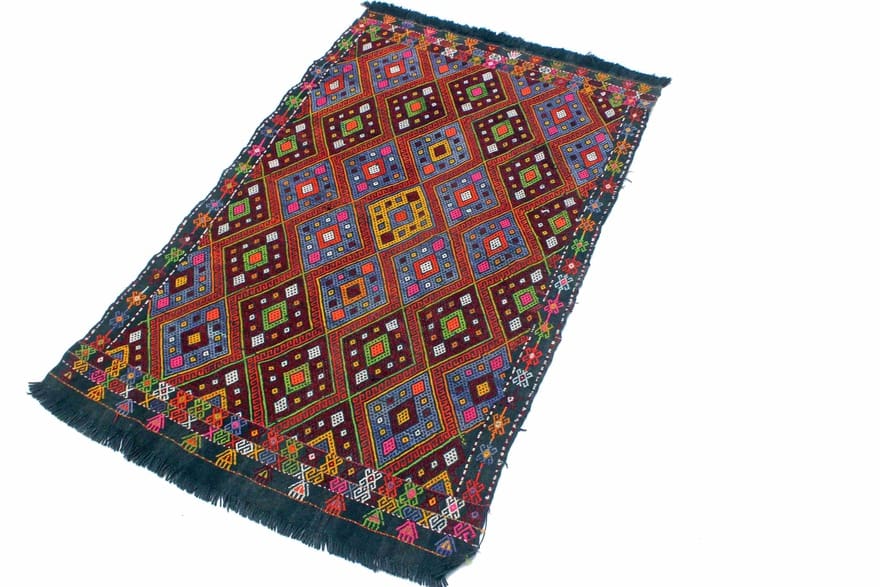 Kelim Perserteppich aus Iran, 145 × 85 cm