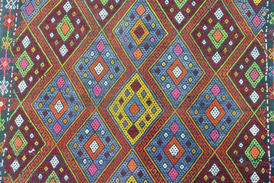 Kelim Perserteppich aus Iran, 145 × 85 cm